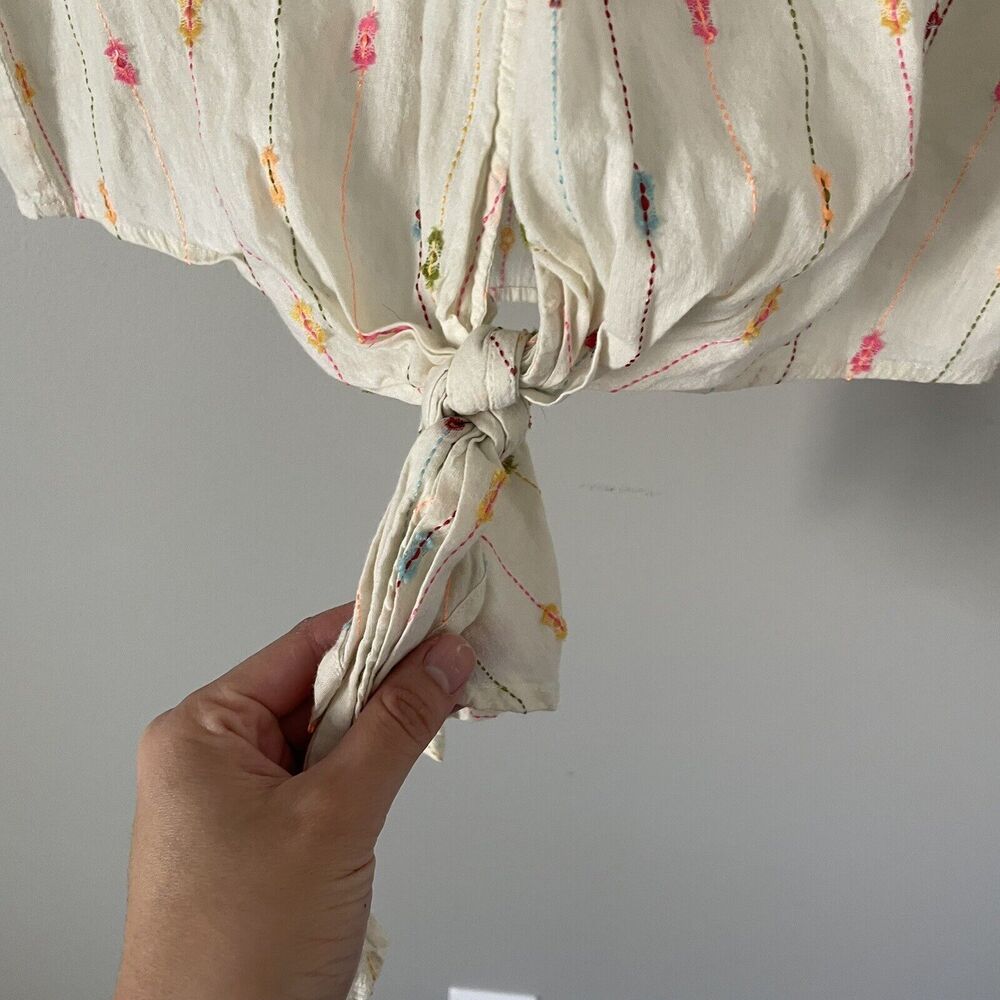 Lovestitch Cream Floral Embroidered Top - Picture 5 of 7